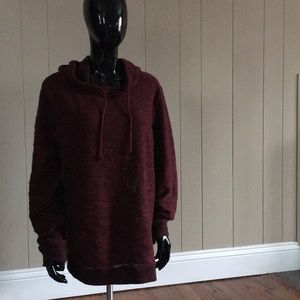 Burgundy BDG knit hoodie